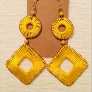Yellow sunshine drop earrings